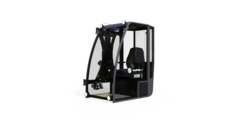 Équipement Premium : cabine entièrement vitrée avec une vue panoramique dégagée, essuie-glace pour nettoyer le pollen, phares à LED, cabine spacieuse sans pédales, ...